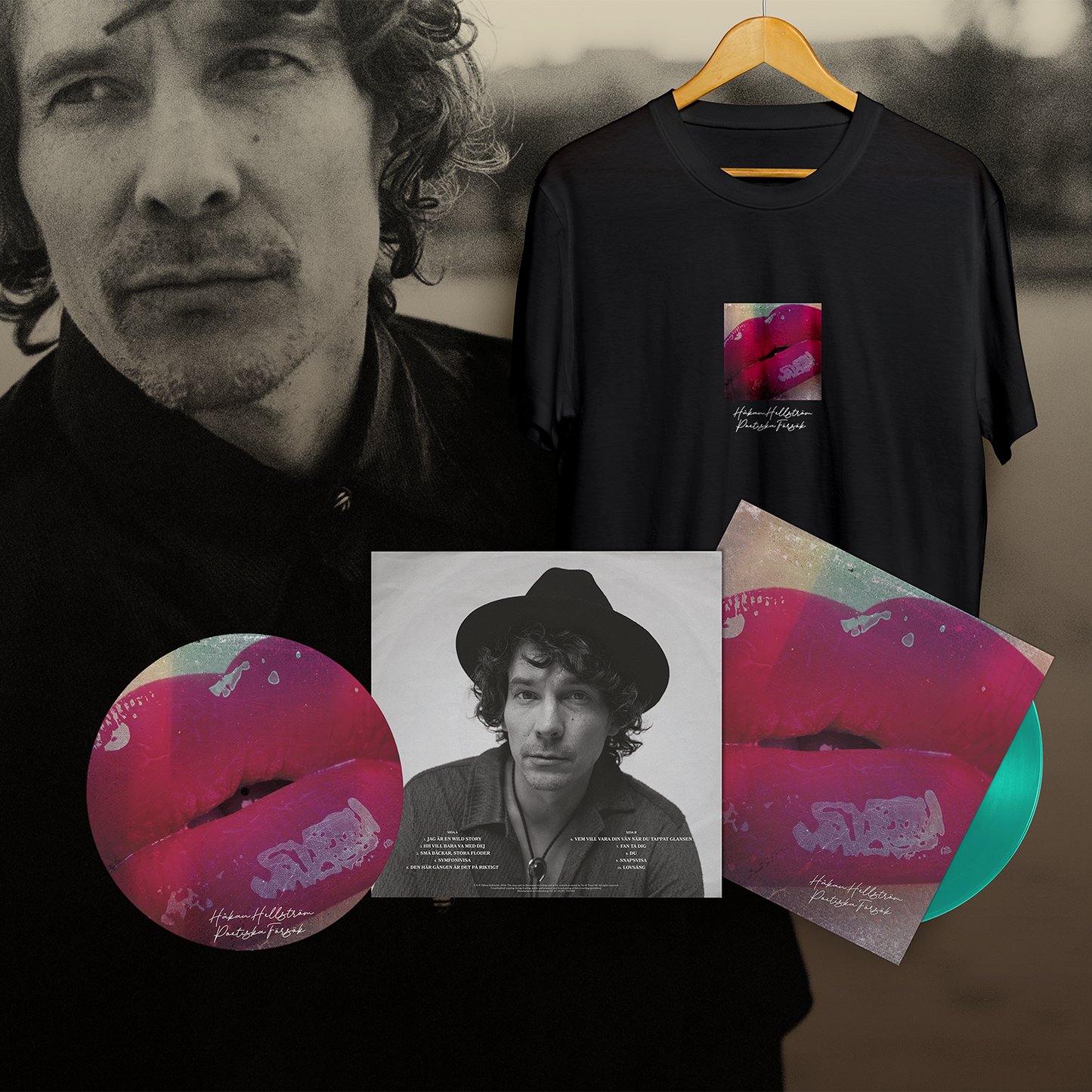 Bundle "Poetiska försök" Havsgrön vinyl