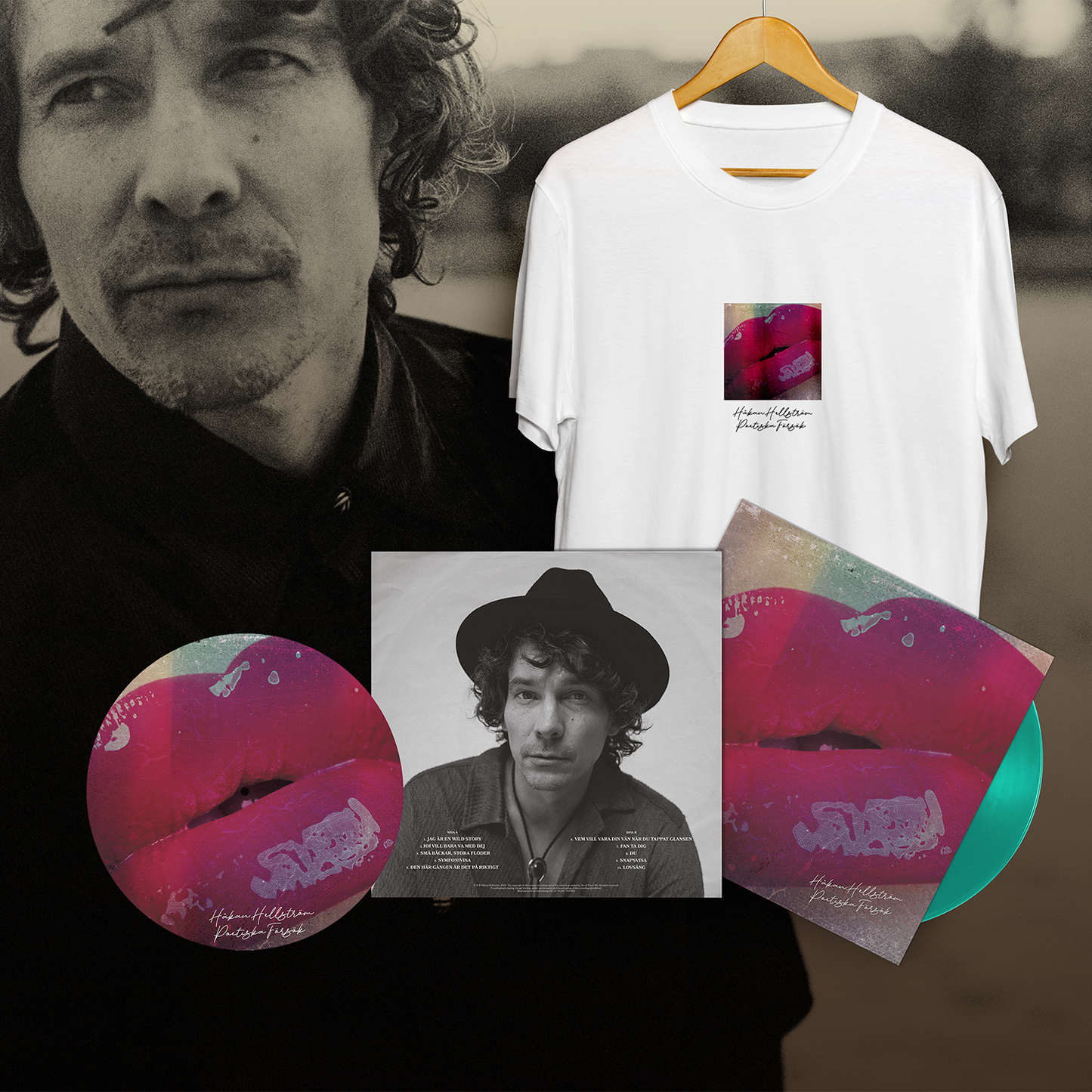 Bundle "Poetiska försök" Havsgrön vinyl